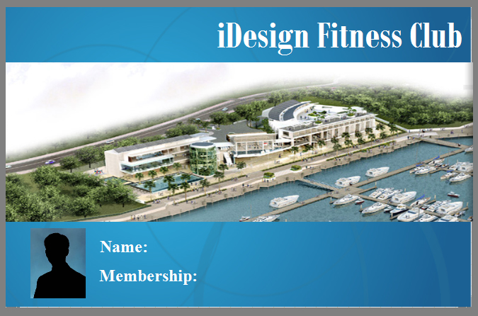 iDesign Fitness Club Card View